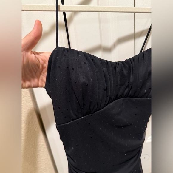 Ruby Rox Vintage Y2K Ruched Asymmetric Grunge Fairy PromMade in USA Midi Dress,M - Picture 7 of 12